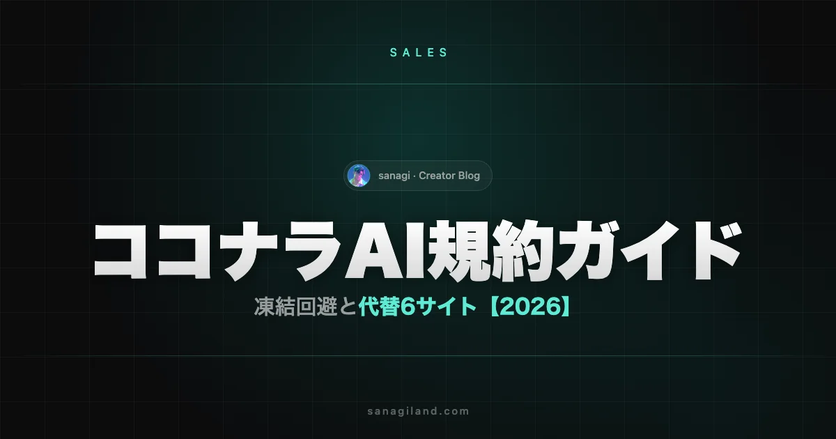 ココナラでAIイラスト副業は禁止？規約・代替・凍結回避【2026】