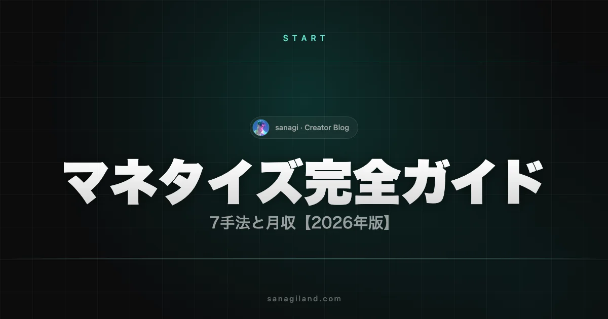 AIイラストマネタイズ完全ガイド｜7手法と月収【2026年版】